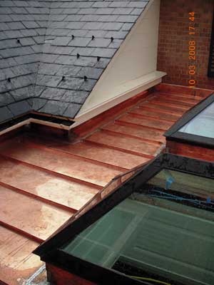 copper fascia and gutters