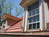 custom copper gutters and tile roof