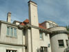 custom copper gutters and tile roof