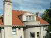 custom copper gutters and tile roof