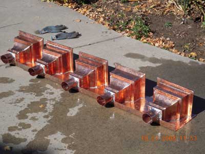 copper collector boxes