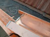custom copper gutters and tile roof