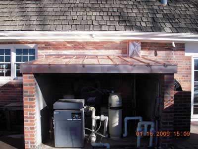 copper standing seam roof
